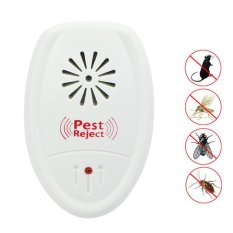 Ultrasonik Anti Hama Bug Nyamuk Kecoa Mouse Rumah Aman Set Alat (US Plug)