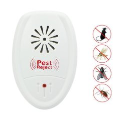 Ultrasonik Anti Hama Bug Nyamuk Kecoa Mouse Rumah Aman Set Alat (US Plug)