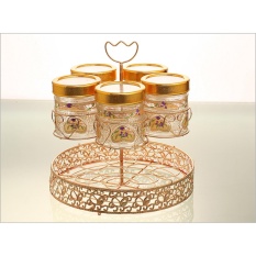 Vicenza Toples dengan Rak Air Mineral GB5 Original Motif Lily