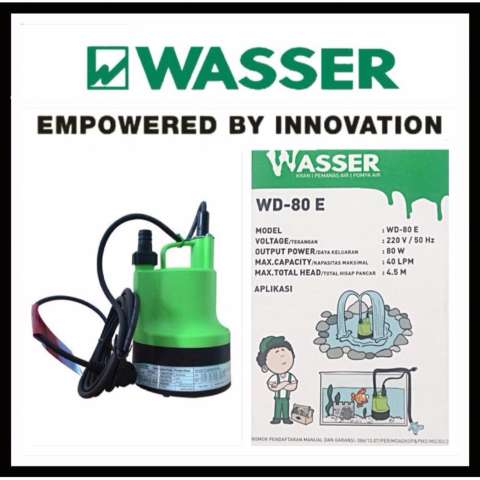 Wasser Pompa Celup / Submersible Pump WD-80 E