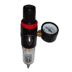 Wipro Regulator Filter Udara Compressor Plus Pressure Gauge 1 Tabung - Hitam