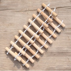 Wooden Plank Fence Micro Landscape Garden Decor 5Pcs burlywood - intl