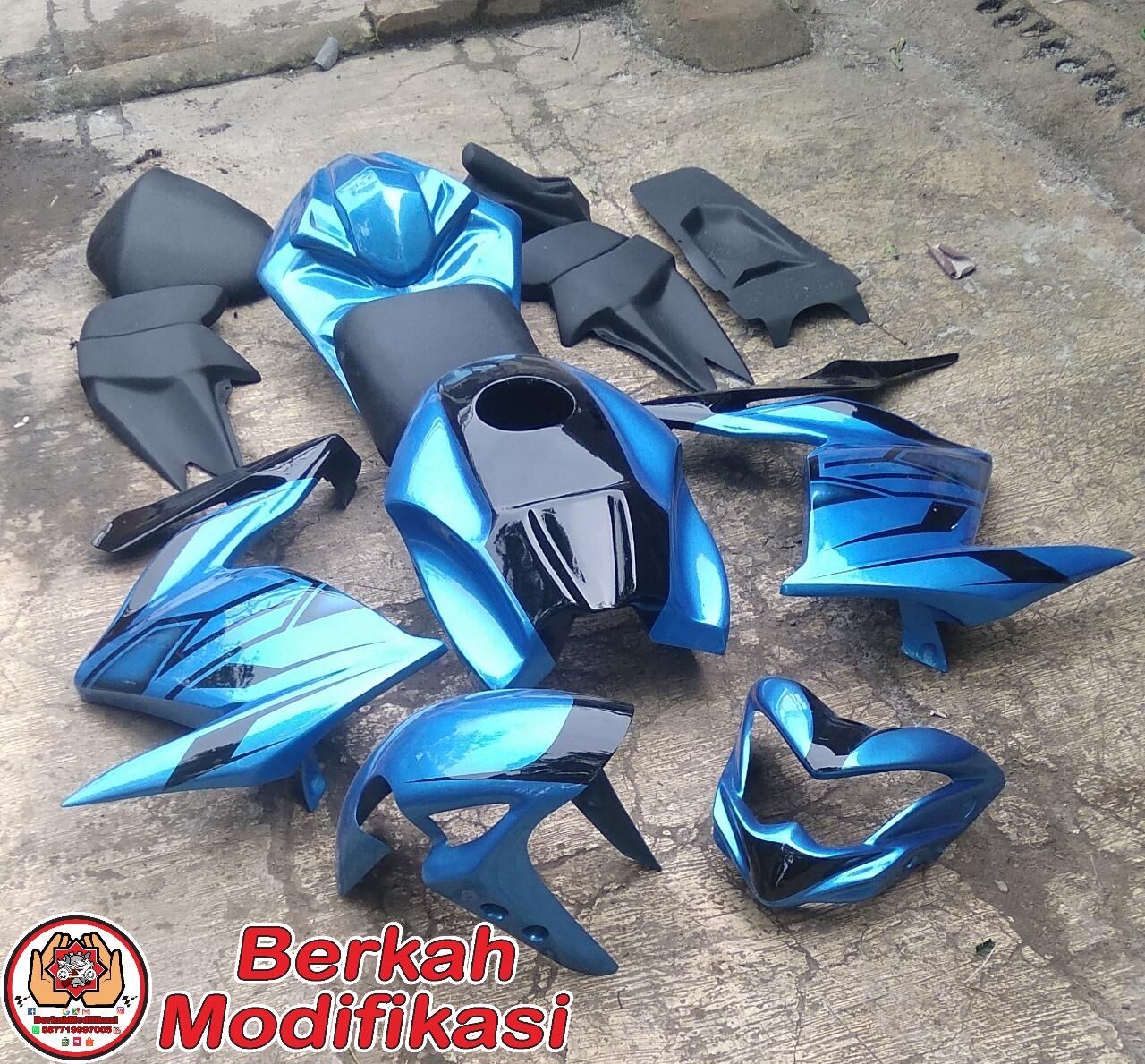 Paket Body Modifikasi Model Fighter Pnp Yamaha Byson Karbu Lazada