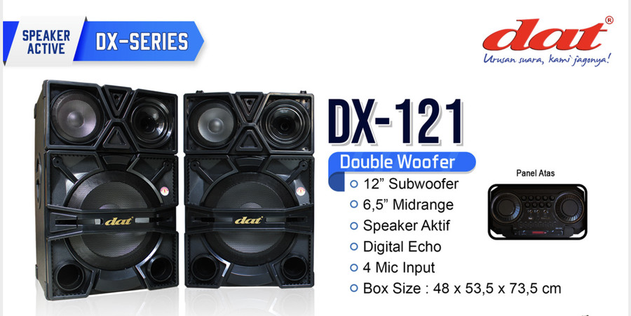 SPEAKER AKTIF DAN PASIF DAT DX 121 DX121 12INCH ORIGINAL DAT Lazada