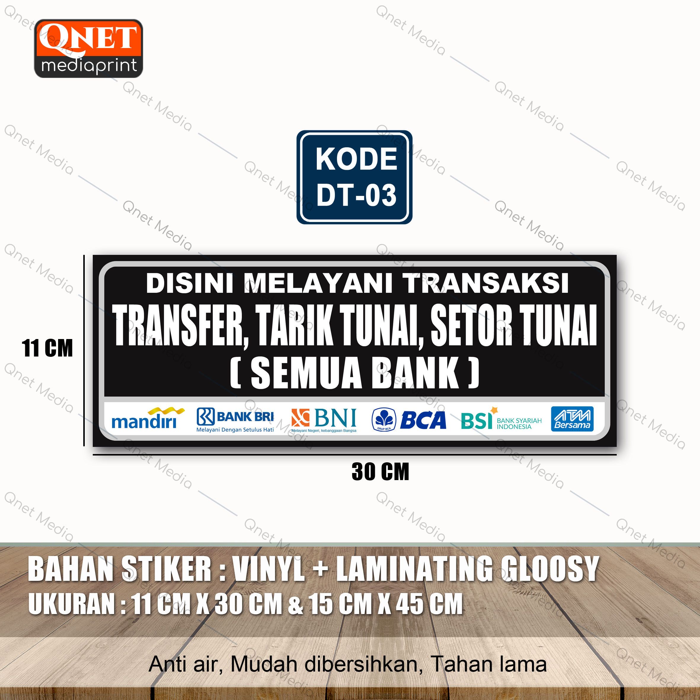 STIKER MELAYANI TRANSFER TARIK SETOR LAMINASI GLOSSY Lazada Indonesia