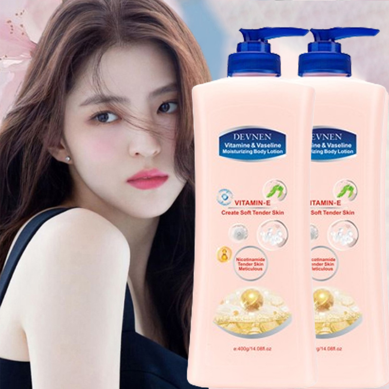 400ML DEVNEN VASELINE Whitening Lotion Body Lotion Untuk Kulit Kering