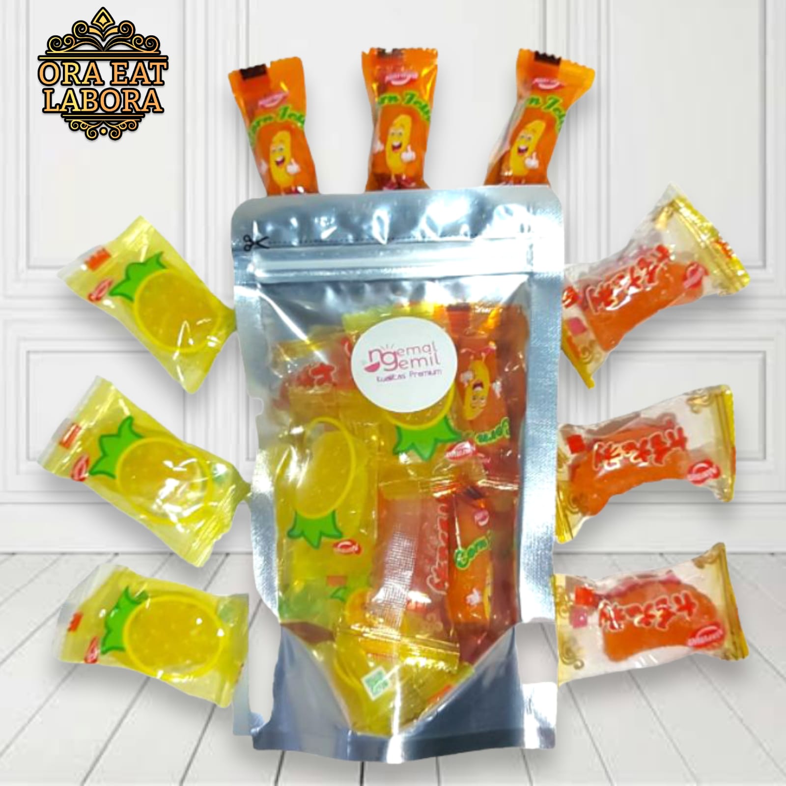 Fruity Jelly Permen Naraya Aneka Rasa Buah Jeruk Nenas Jagung Mixed