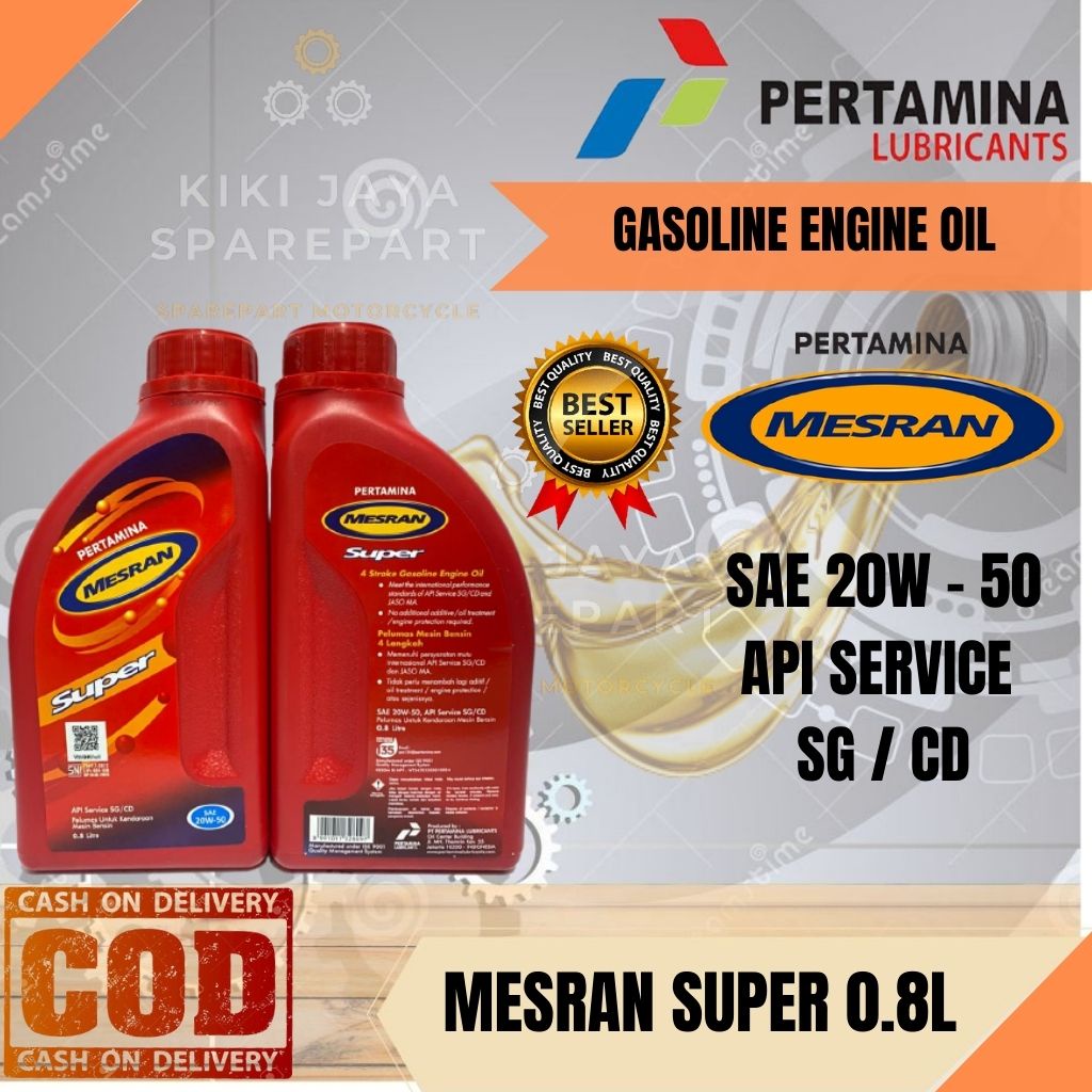 Oli Mesin Mesran Super Sae W Pertamina Oil Motor Ml Lazada