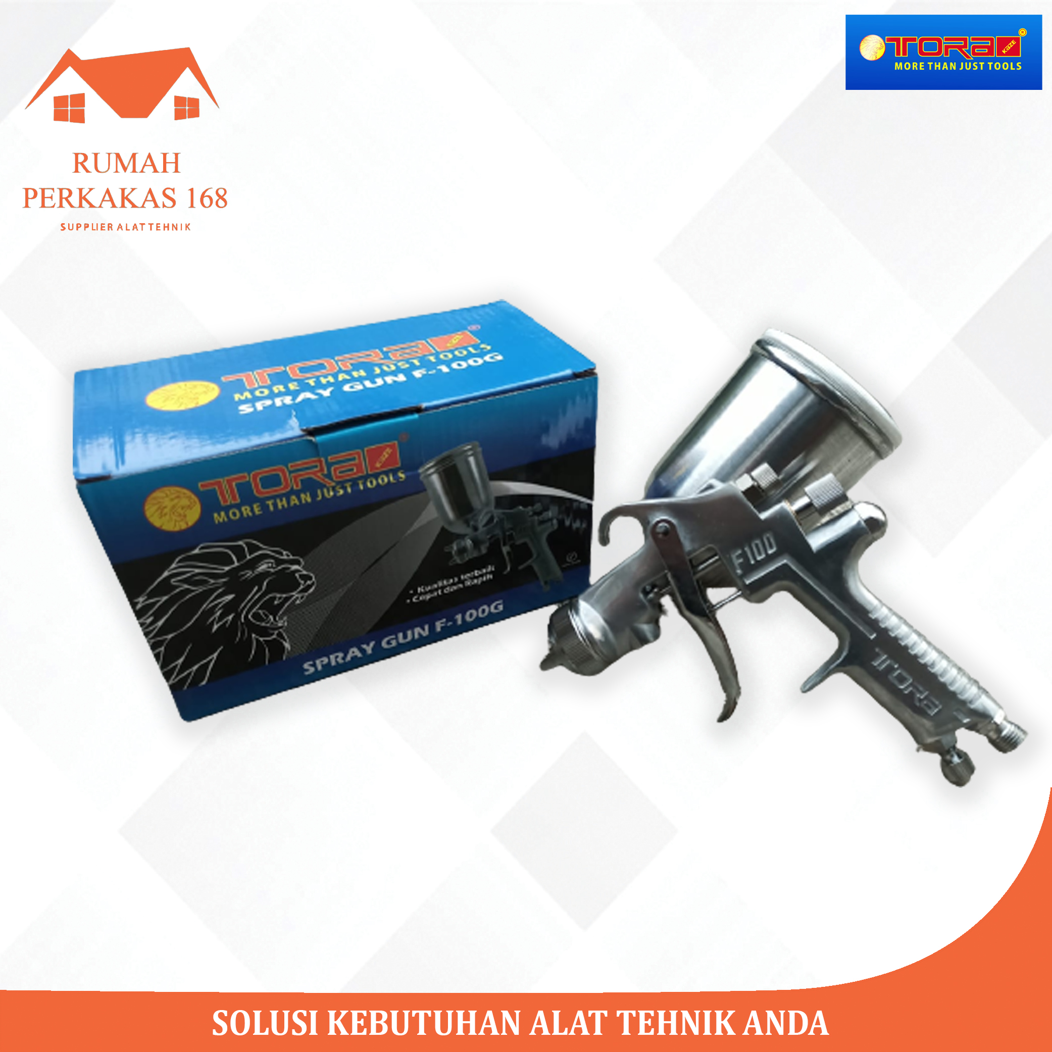 Spray Gun Meiji F Tabung Atas Taiwan Tora F Alat Semprot Cat