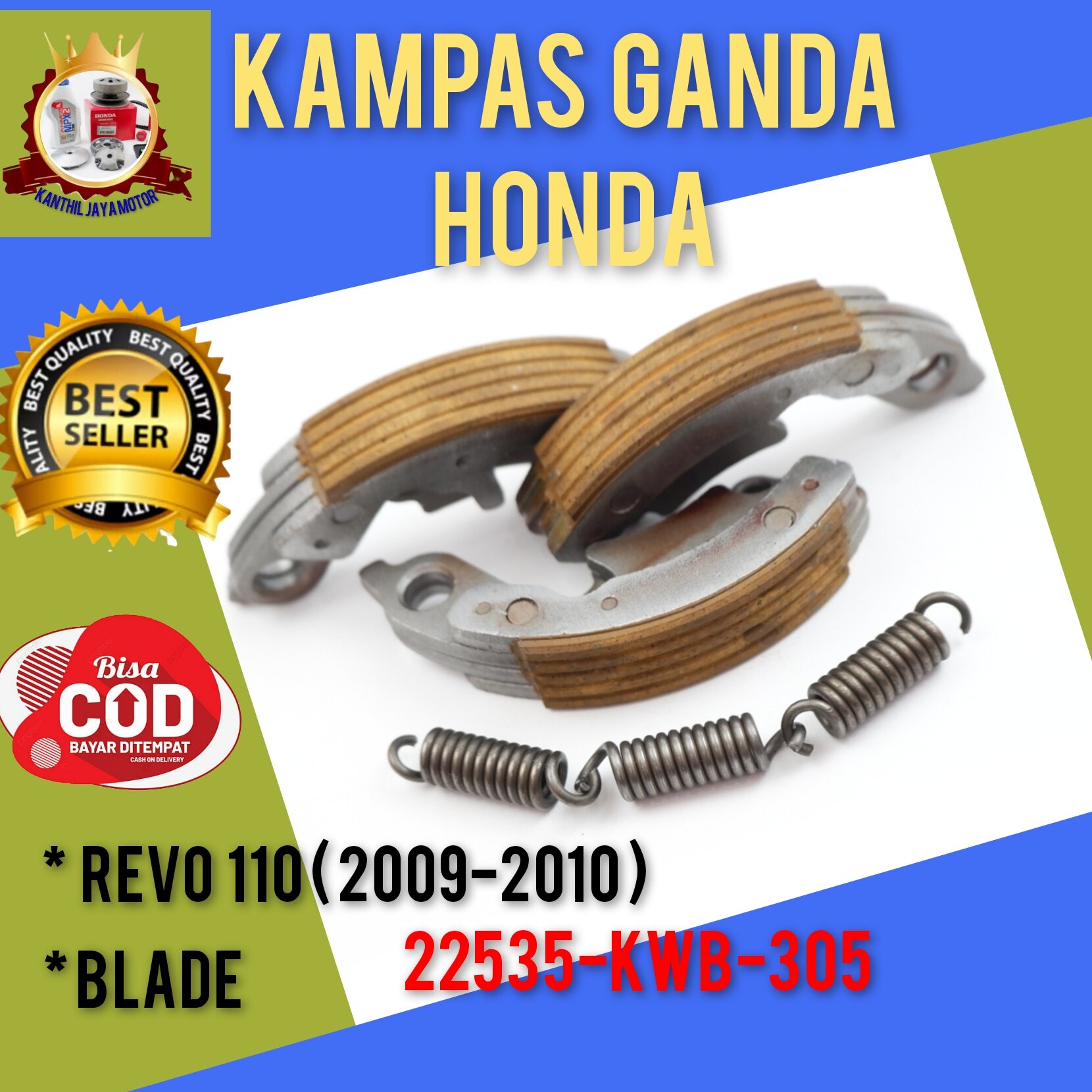 Kampas Ganda Kopling Honda Revo Absolute 110 Blade KWB Weight Set