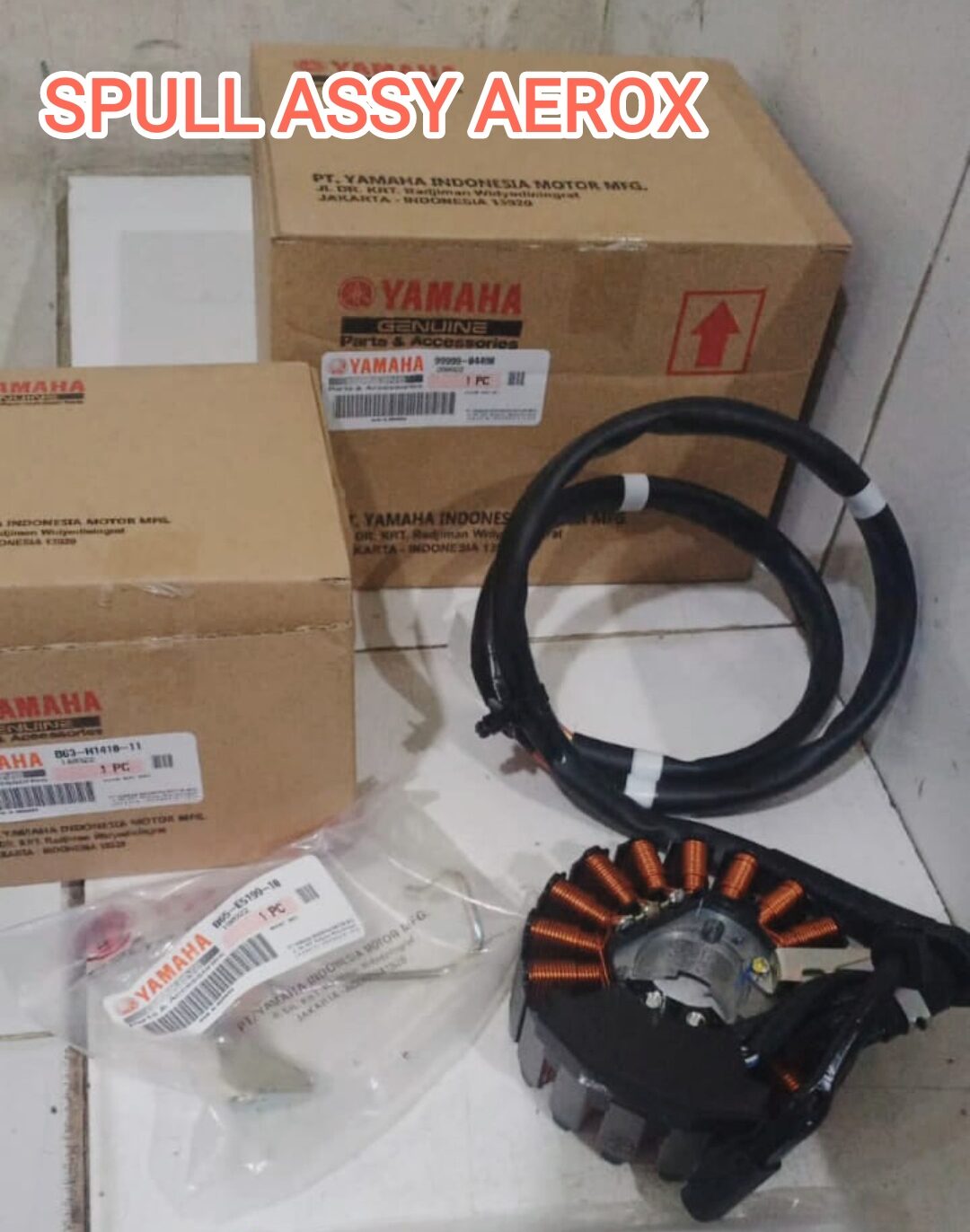 Spull Kit Stator Assy Aerox Lexy Kabel Anti Kode Eror