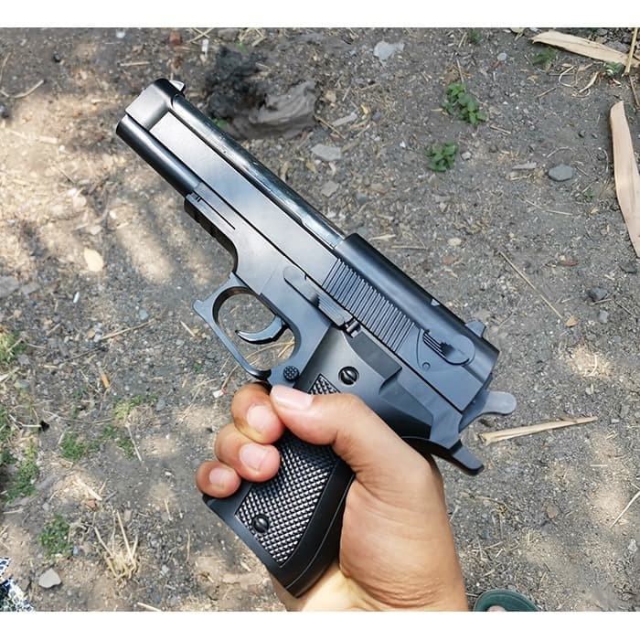 Mainan Pistol Tembak Tembakan Kokang Baretta Lin Da Lazada Indonesia