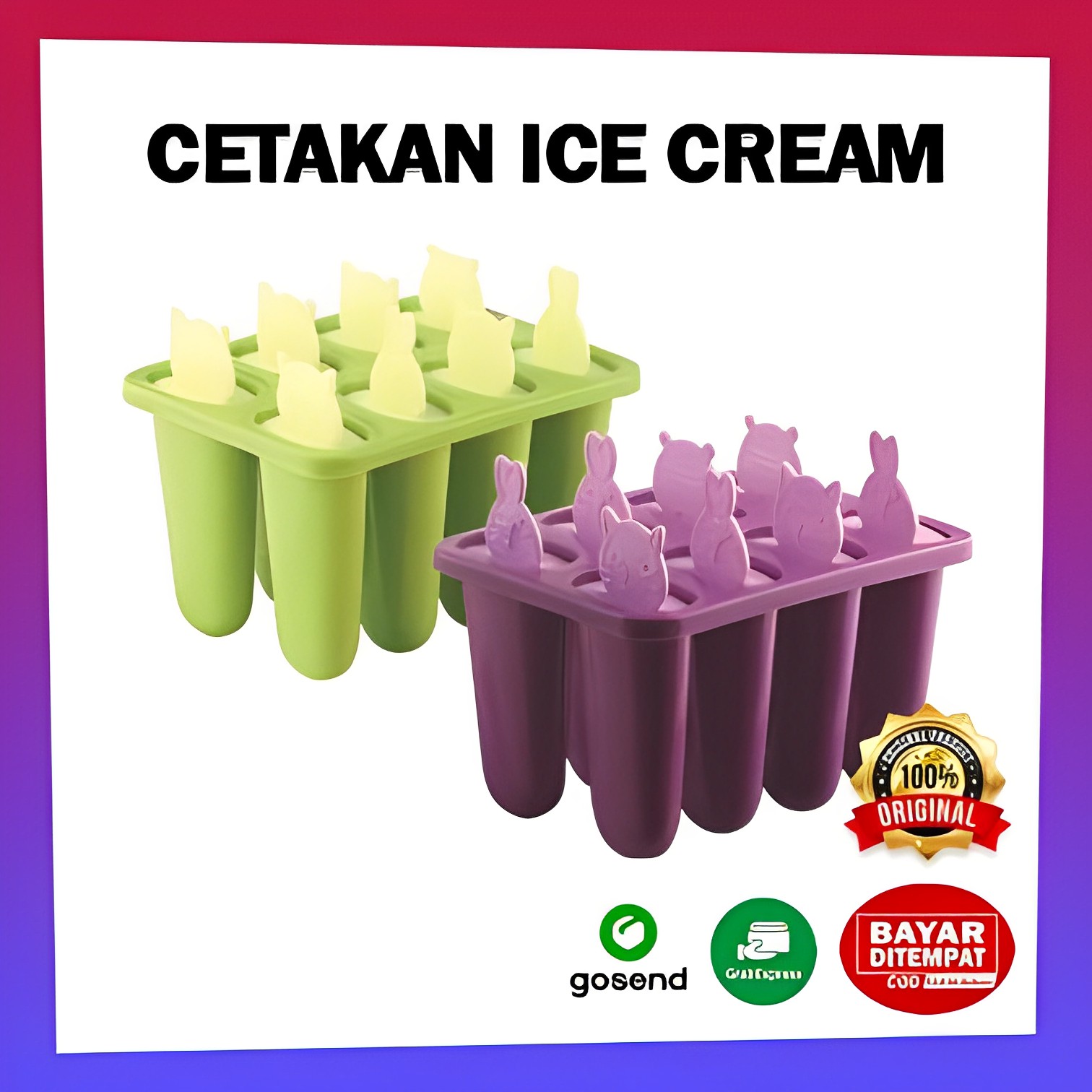 Cetakan Ice Cream Golden Sunkist Cetakan Es Krim Puding Agar Agar