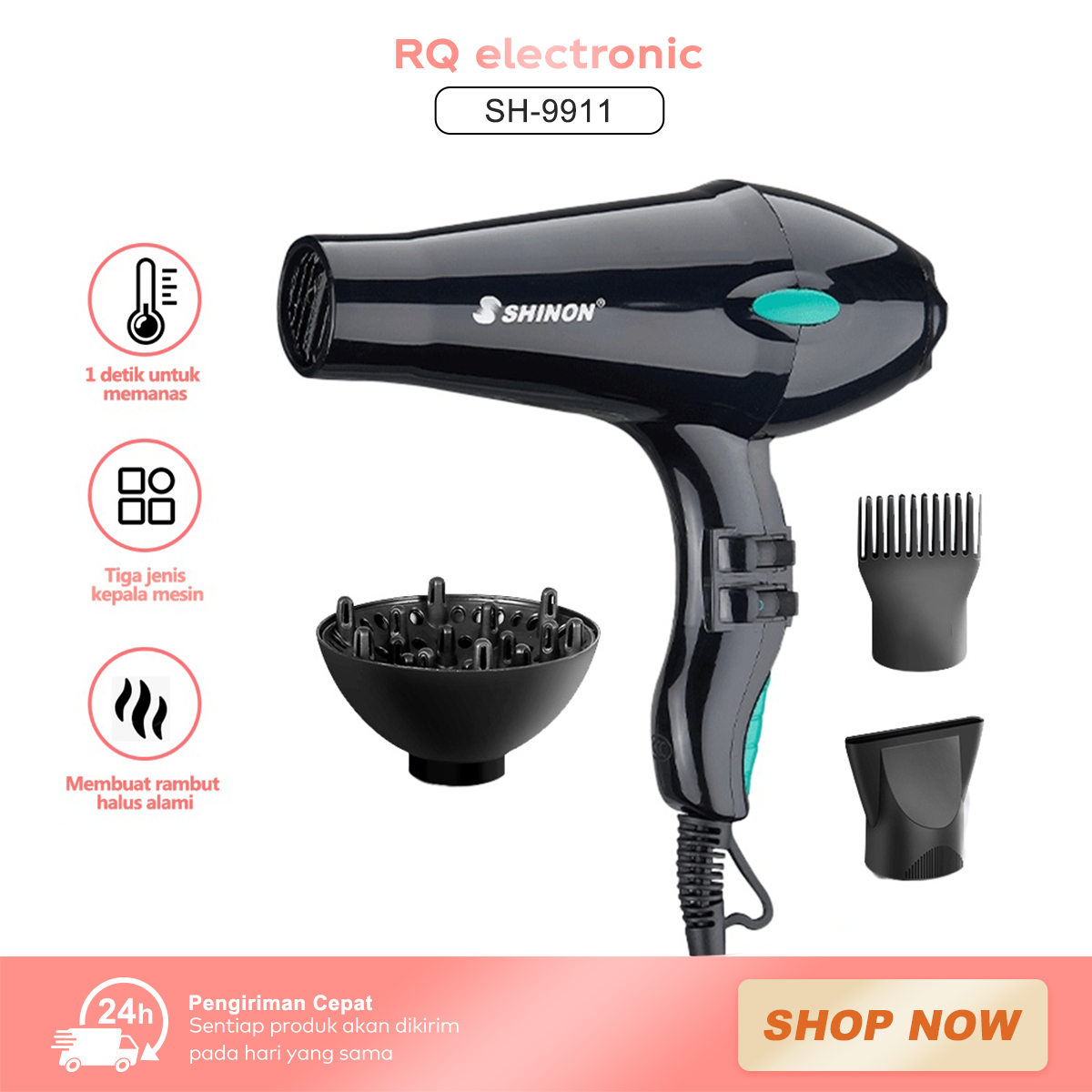 Hairdryer SH 9911 Pengering Rambut Profesional Penata Rambut Salon