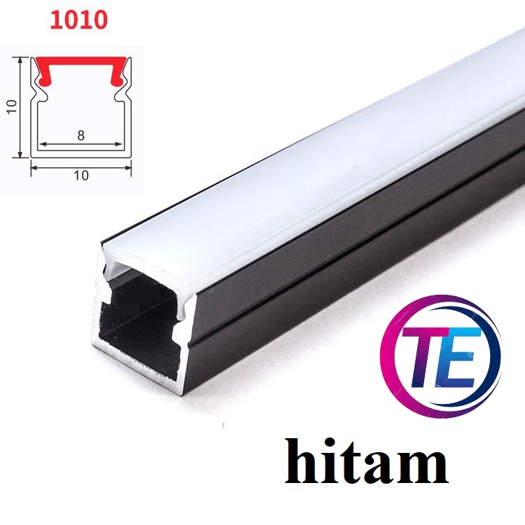 Cover LED Kap Housing Aluminium LED Strip Rigid Bar Lampu 100 CM 1