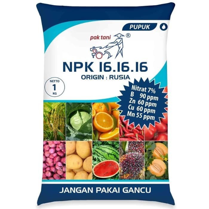 Nusantara Tani NPK Pak Tani 16 16 16 X 1kg Pupuk Berimbang Untuk