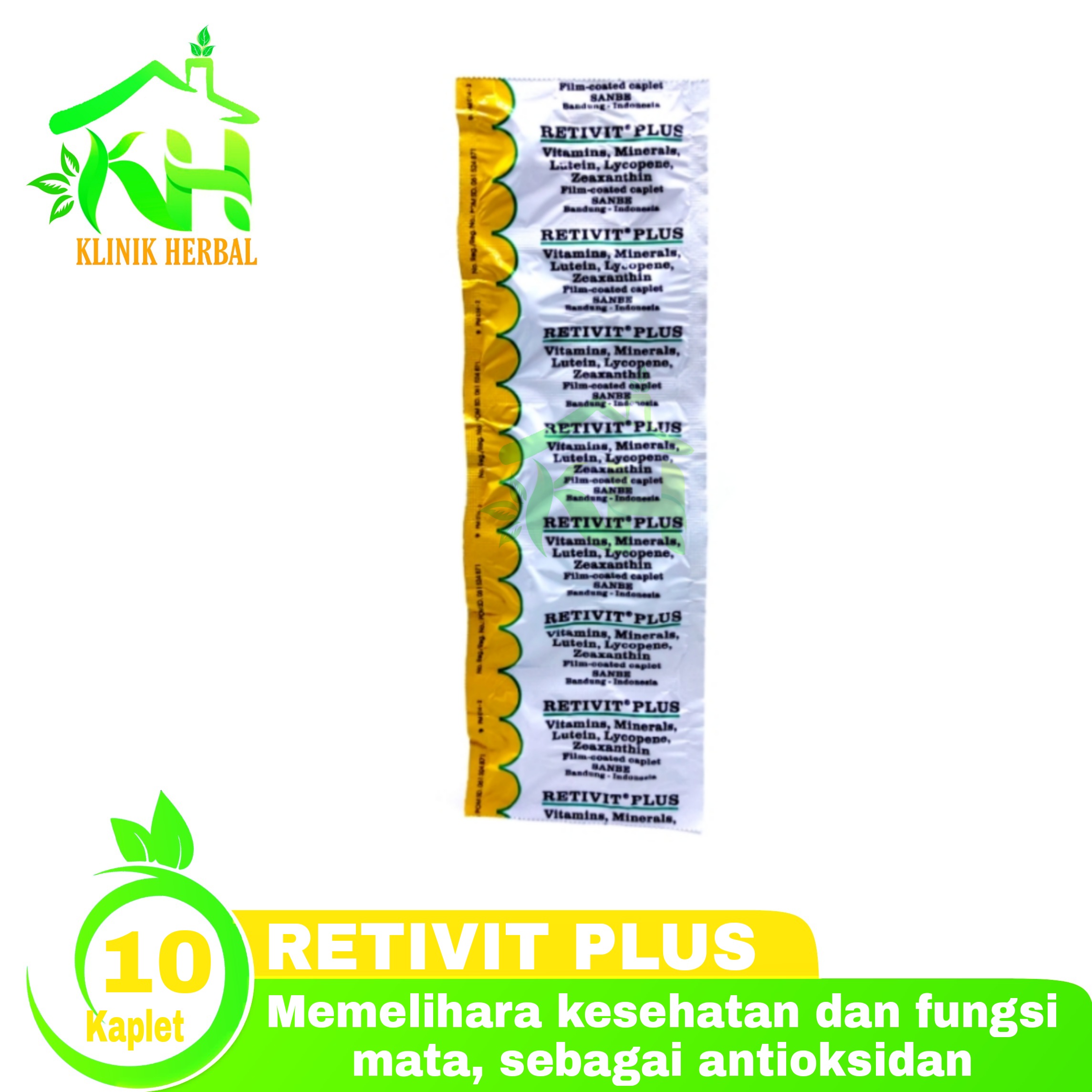 Retivit Plus Strip Menjaga Kesehatan Mata Dan Antioksidan Lazada