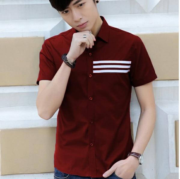 Fabelli Fashion Kemeja Pria Lengan Pendek DONNY ( S M L XL )