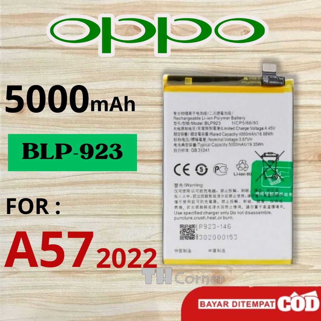 OPPO Battery BLP 923 Baterai Batre OPPO A57 5G 2022 Original 100 Tipe