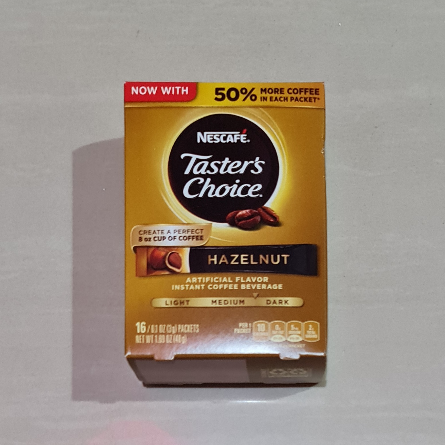 Nescafe Taster S Choice Hazelnut Instant Coffee 16 X 3 Gram Lazada