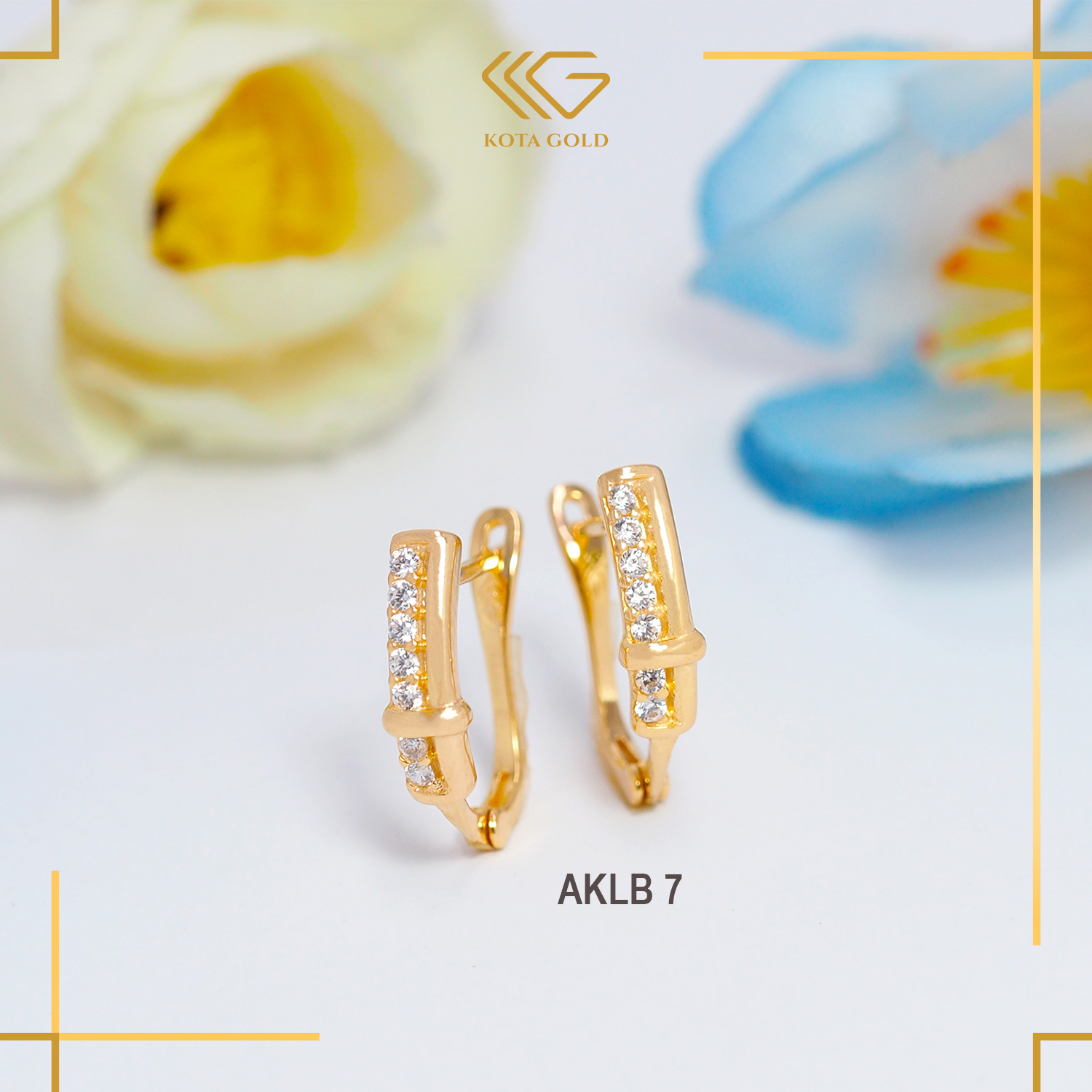 ANTING KLIP DEWASA EMAS KADAR 300 6K DENGAN MODEL CANTIK VARIAN