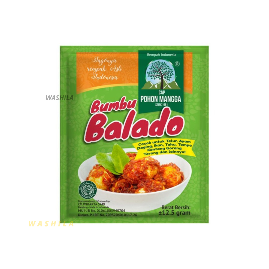 Bumbu Bubuk Balado Kemasan Instan Bumbu Balado Renceng Cap Pohon