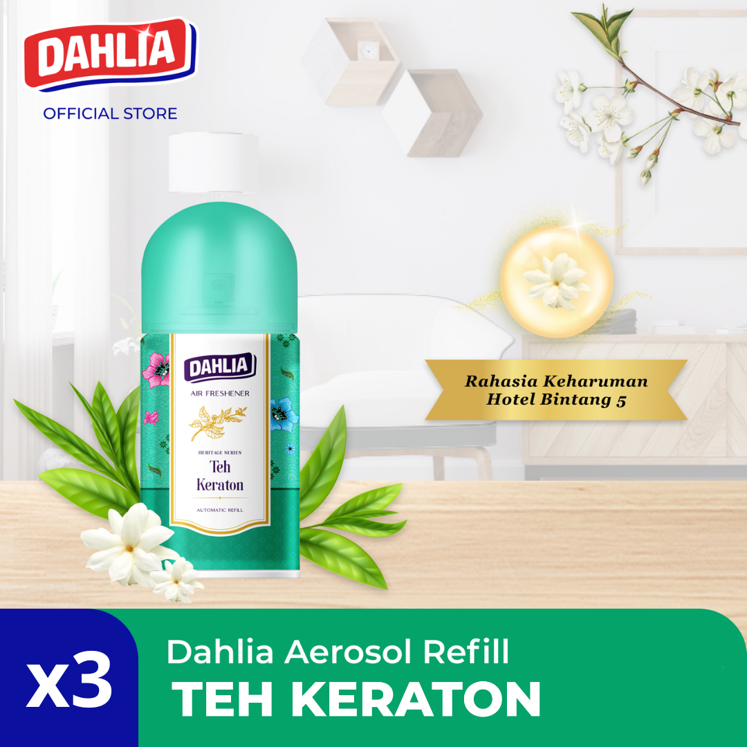 Paket Isi 3 Dahlia Heritage Series Air Freshener Pengharum Ruangan