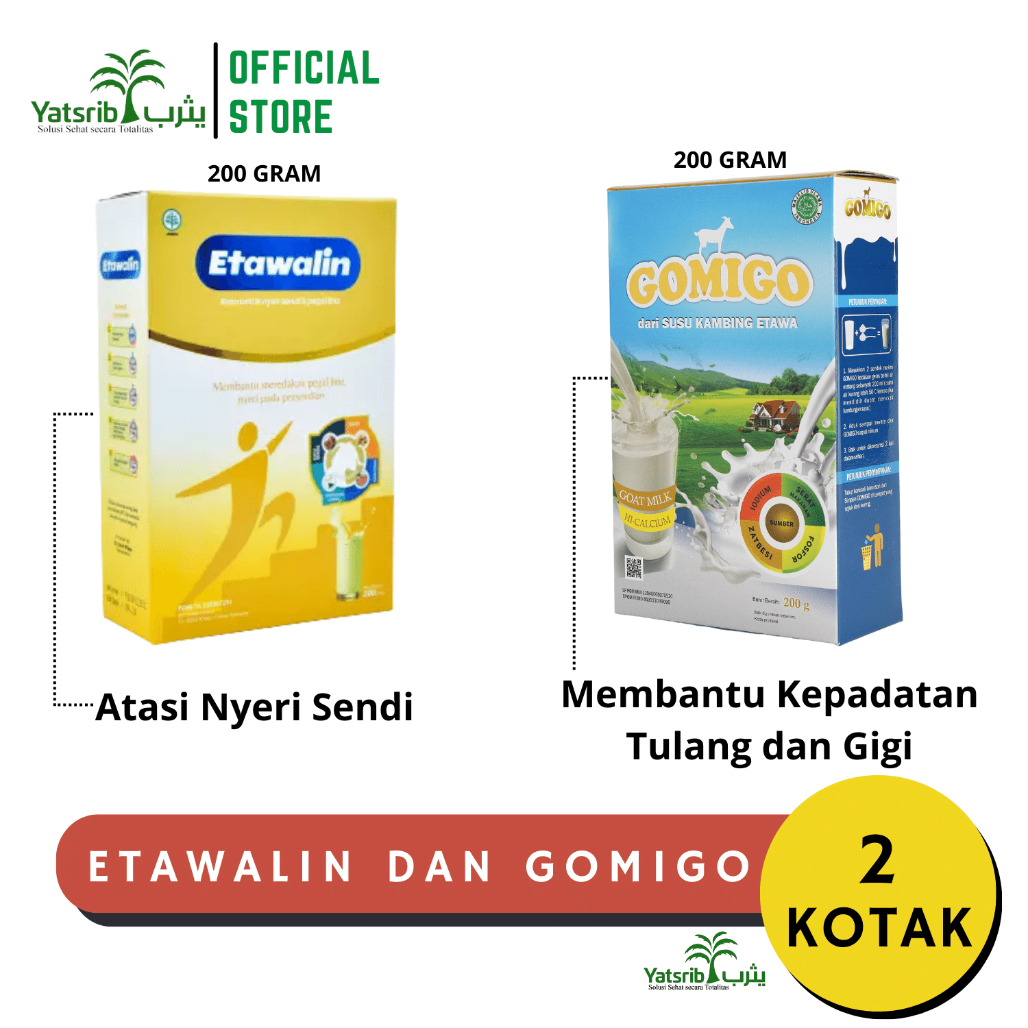 ETAWALIN Dan GOMIGO Susu Kambing Etawa Asli Atasi Nyeri Sendi Dan