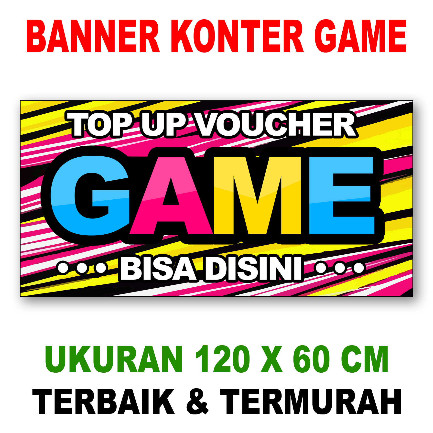 BANNER SPANDUK TOP UP GAME ONLINE VERSI RACING B Lazada Indonesia