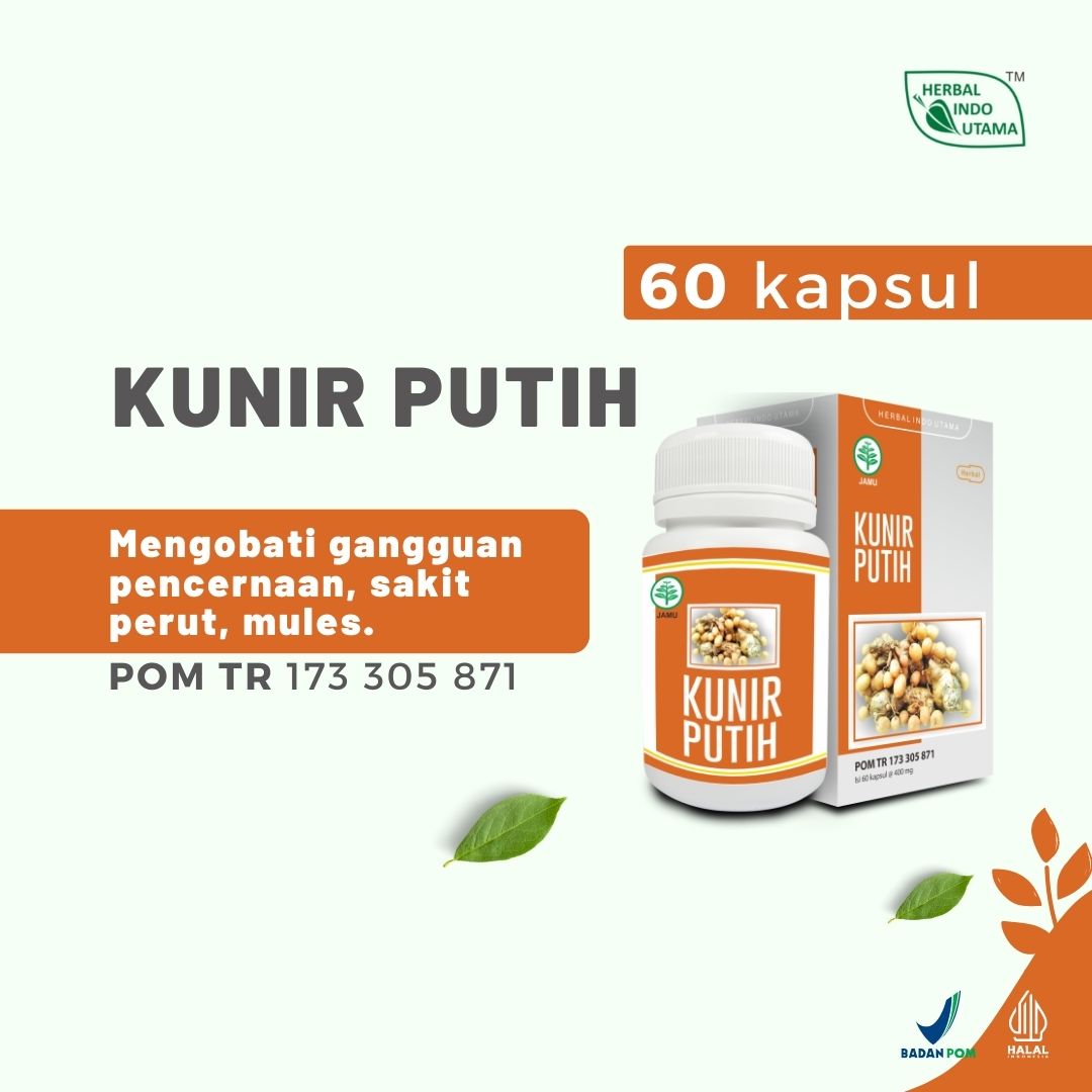 Kapsul Kunir Putih Obat Diare Sakit Perut Gangguan Pencernaan Perut