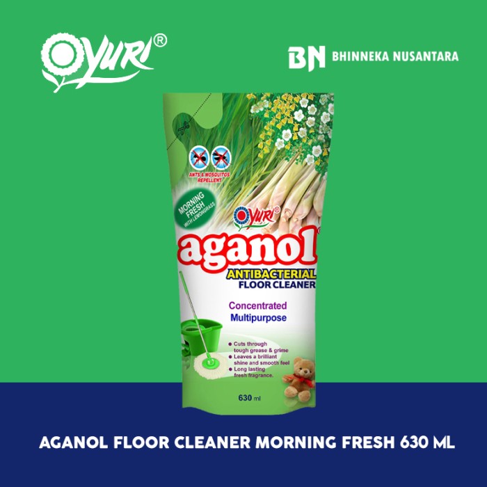 Yuri Aganol Floor Cleaner Morning Fresh With Lemongr 630 Ml Lazada