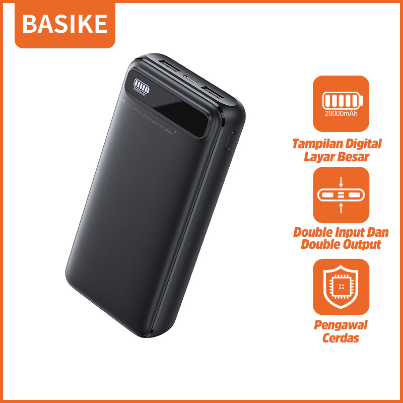 Basike Power Bank Mah Powerbank Portable Pengisian Cepat Kapasitas