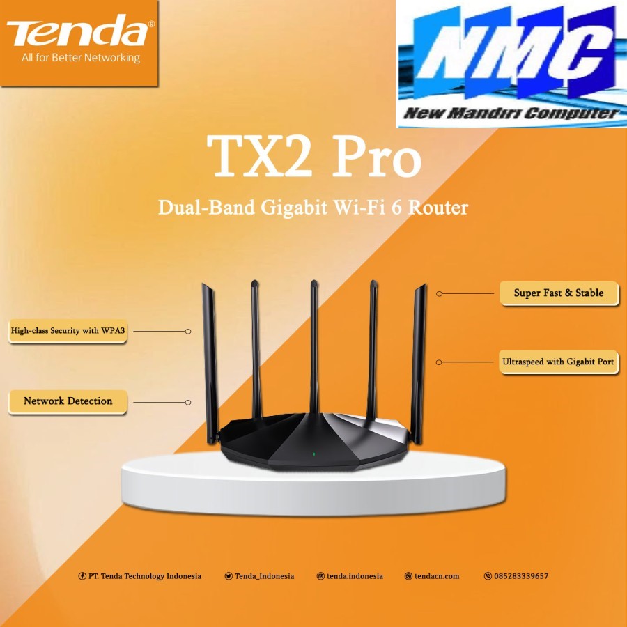 Tenda Tx Pro Dual Band Gigabit Wi Fi Router Lazada Indonesia