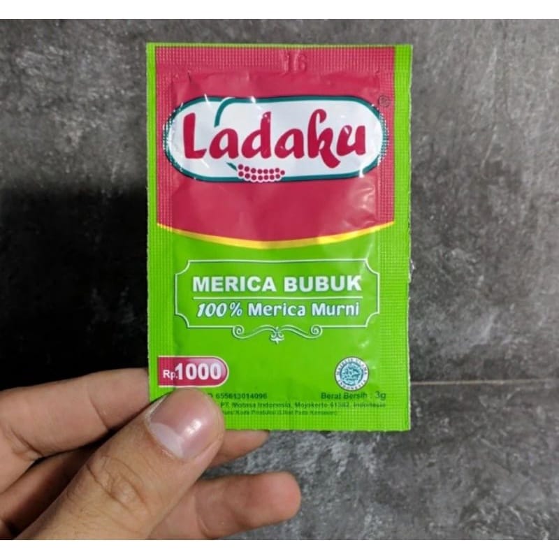 Ladaku Merica Bubuk 1 Renceng Isi 12 Pcs 3 Gram Lazada Indonesia