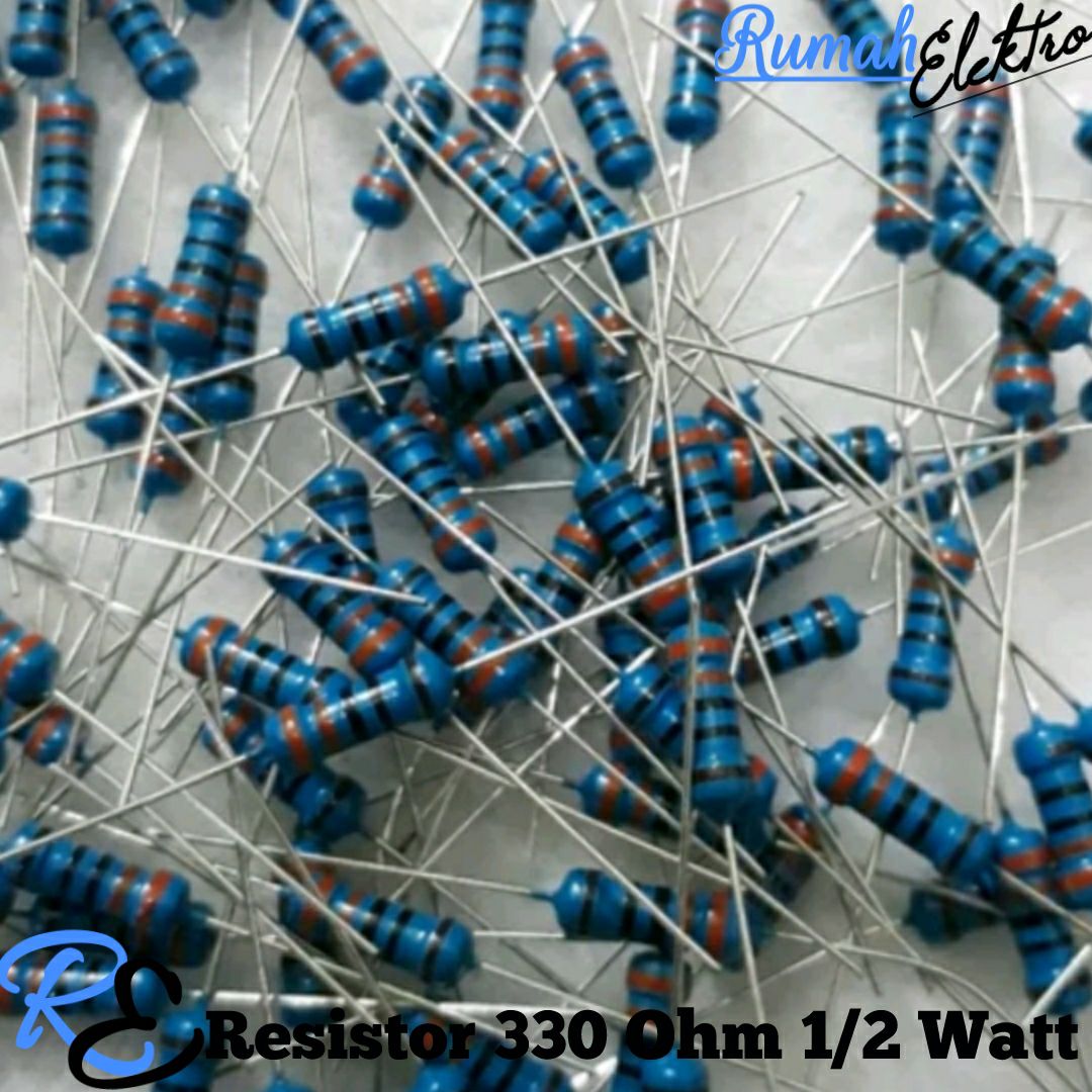 Resistor 330 Ohm 1 2 Watt Per 100 Biji Lazada Indonesia