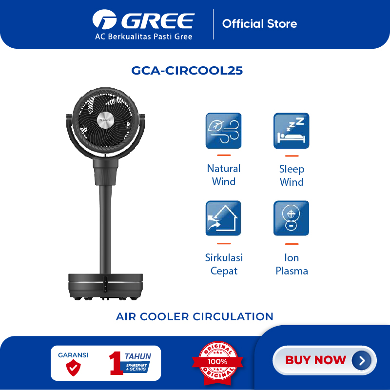 GREE Circulation Air Cooler Dengan Generator Plasma GCA CIRCOOL25