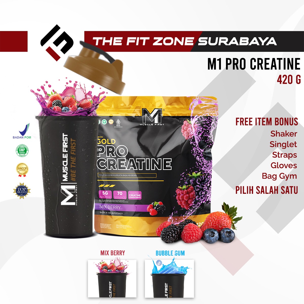 M Pro Creatine Gram Creatine Servings Monohydrate Lazada