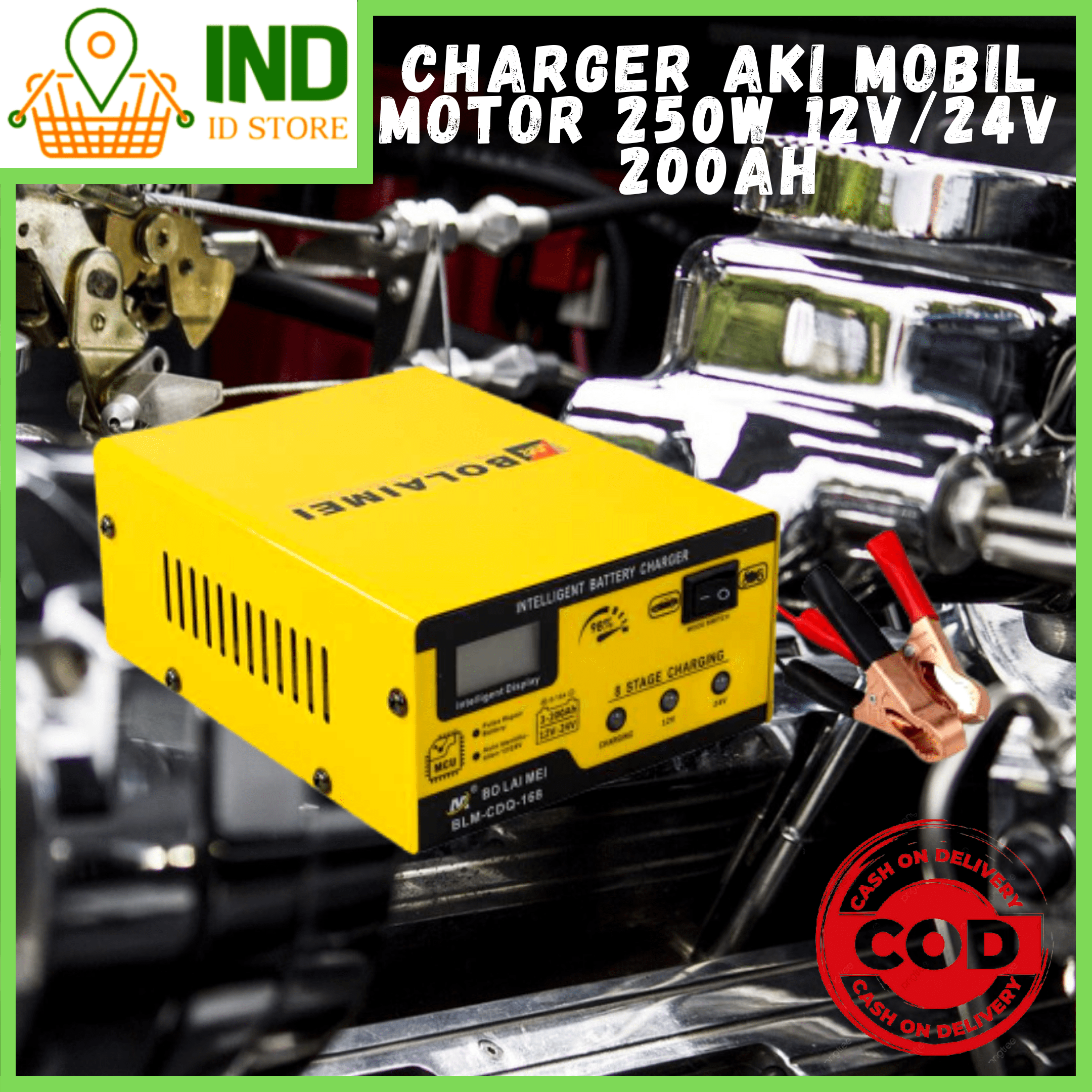 Cod Bo Lai Mei Charger Aki Mobil Motor W V V Ah Charger Aki