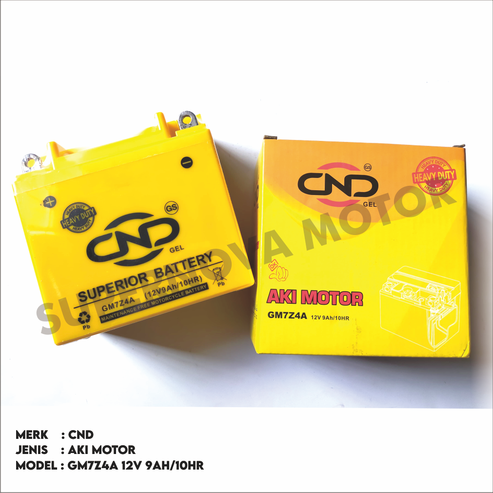 AKI KERING DND GM7Z4A 12V 9AH 10HR THUNDER BAJAJ PULSAR 9 AMPERE GEL