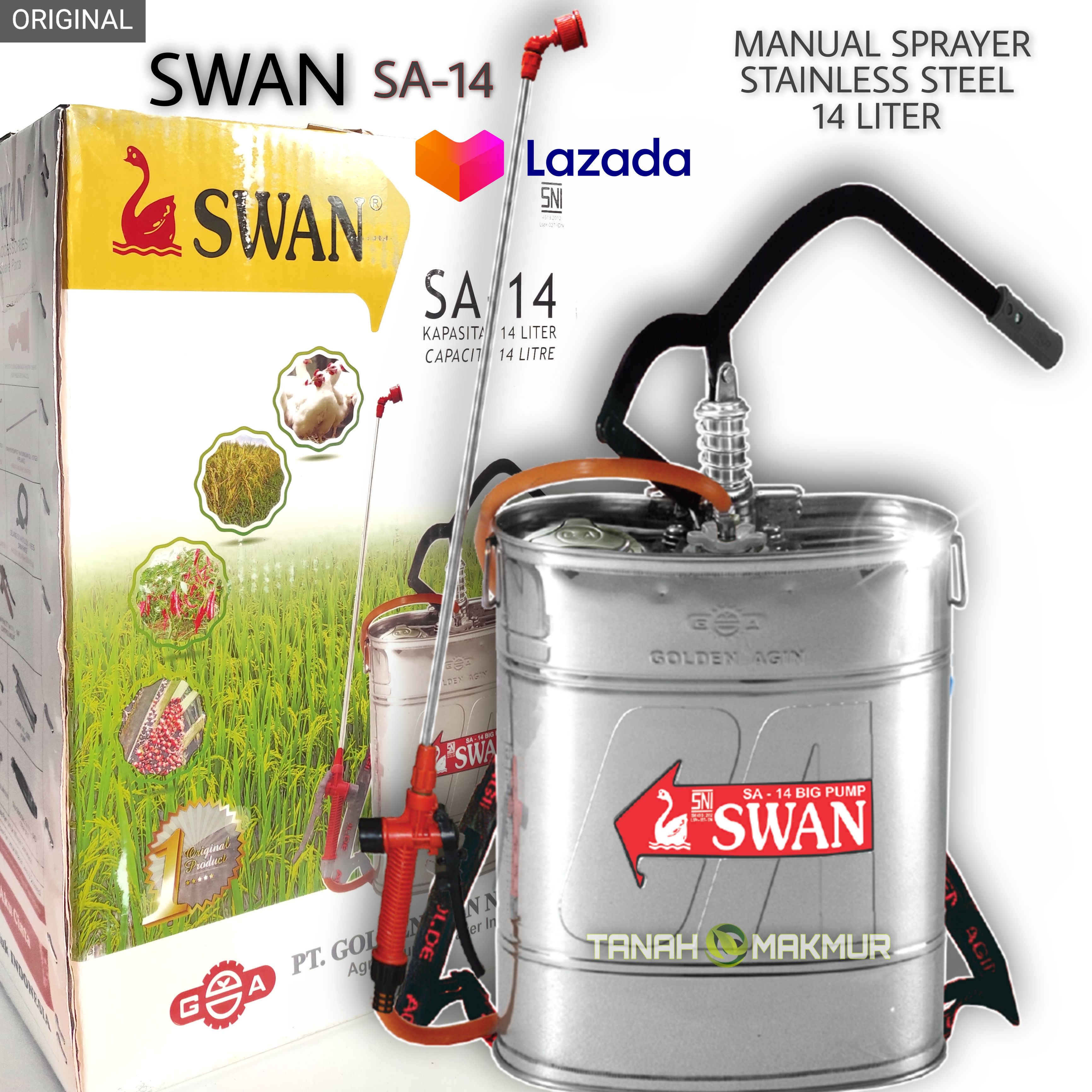 Swan Alat Semprot Pertanian SA 14 Tangki Semprot Sprayer Pompa