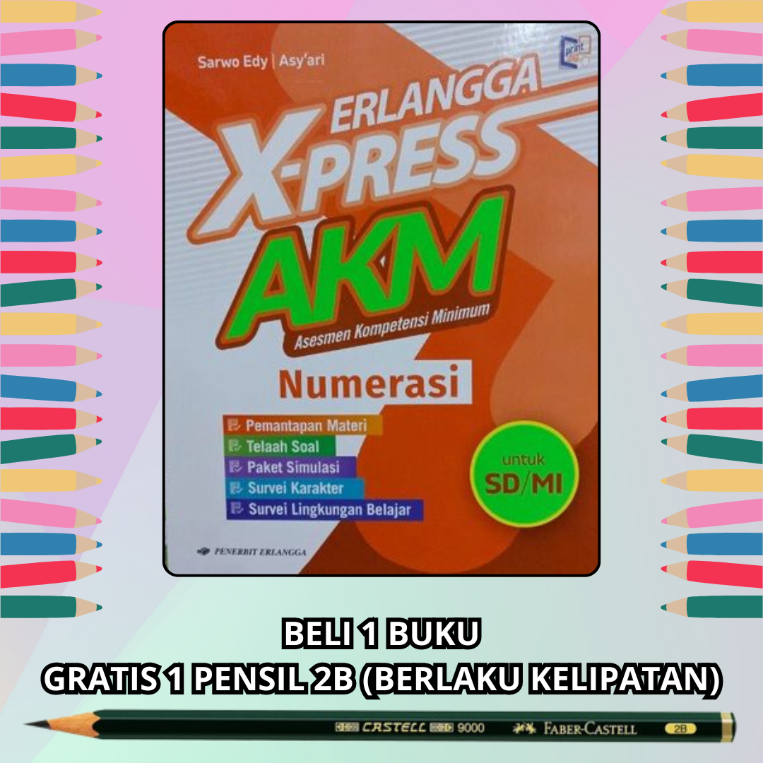 Buku Erlangga Xpress Akm Numerasi Literasi Membaca Sd Mi Penerbit