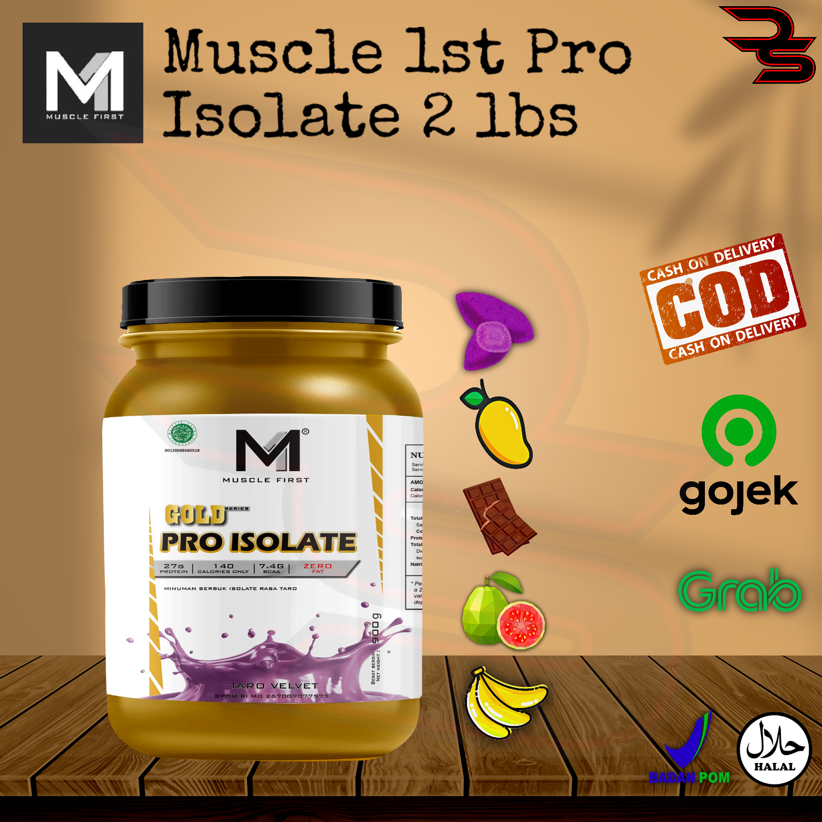 M1 Muscle First Gold Series Pro Isolate 2lbs Lazada Indonesia