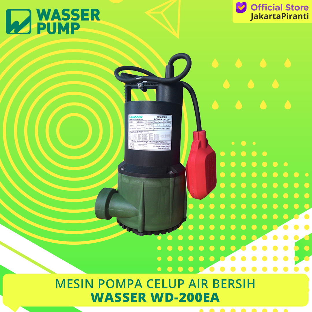 Mesin Pompa Celup Air Bersih Submersible Pump Wasser Wd Ea Lazada