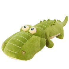 50 Cm Ukuran Lebih Kecil Floss Mainan Crocodile Sleeping Bantal Sofa Tergantung Indah Besar Zhen Gambar Mainan Figurine Rag boneka Teman Laki-laki (Hijau) -Internasional