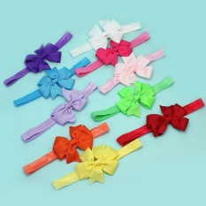 AC 10 Pcs Terbaru Bayi Gadis Bayi Balita Headband Bunga Headwear Hair Band-Intl