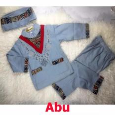Baju Koko Bayi Setelan Baju Muslim Bayi Terlaris - Trend Wish - Abuabu - L - (estimasi 18-24 bulan)