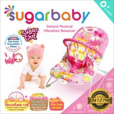 Bouncer Sugar Baby Chef - 1 recline - sugarbaby - Kursi Goyang Bayi - Mainan Bayi - pink