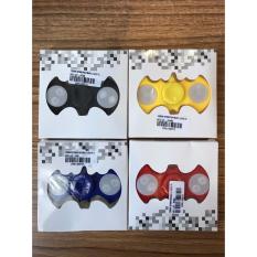 Cognos 2 Leaves Batman Plastic LED Fidget Spinner Light Hand Toys Tri-Spinner EDC Ball Focus Game Lampu Random Color