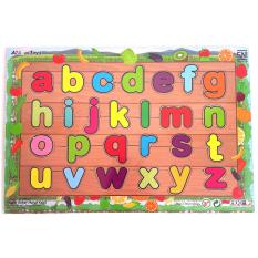 Eigia Mainan Anak Puzzle Edukatif Edukasi Huruf abc Bahan Kayu - Multicolor
