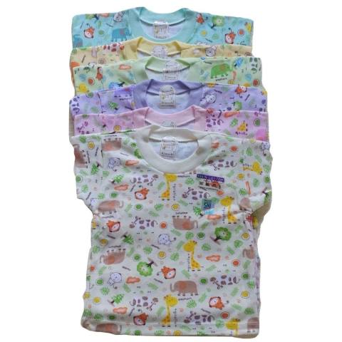 Jelova Angela 4pcs Baju Oblong Baju Pendek Baby Bayi Little Rimoshi SNI STANDART 0-6 Months - Girls MixColour 1